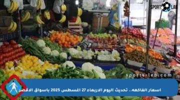 أسعار الفاكهة.. تحديث اليوم الأربعاء 27 أغسطس 2025 بأسواق الأقصر